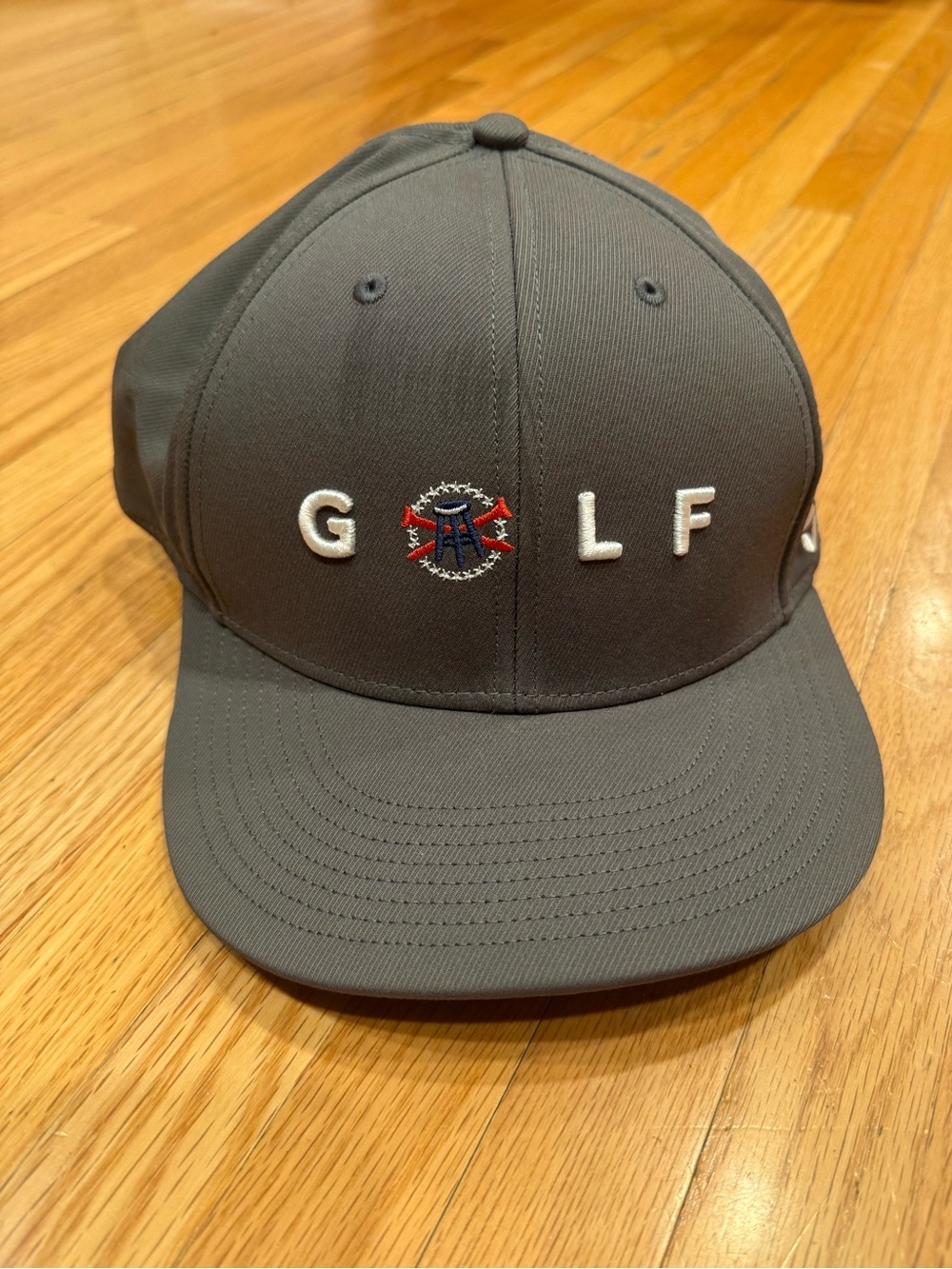 G/FORE Barstool Gray Golf Snapback Hat with White Embroidered GOLF